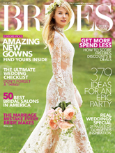 《Brides》美国婚庆杂志2015年08-09月号完整版杂志