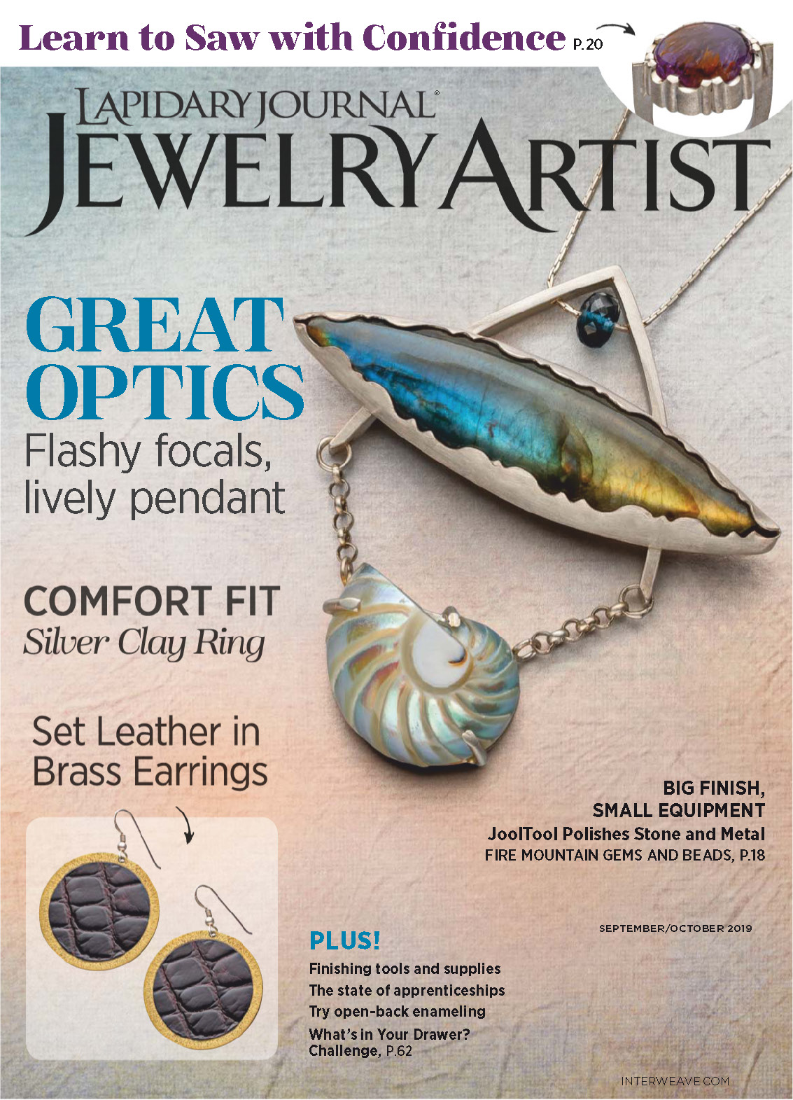 《Lapidary Journal Jewelry Artist》美国版专业杂志2019年09-10月号