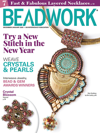 《Beadwork》美国女性串珠配饰专业杂志2020年12月-2021年01月号