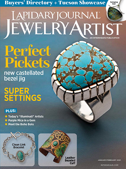 《Lapidary Journal Jewelry Artist》美国版专业杂志2021年01-02月号