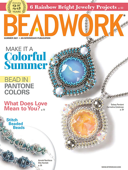 《Beadwork》美国女性串珠配饰专业杂志2021年夏季号