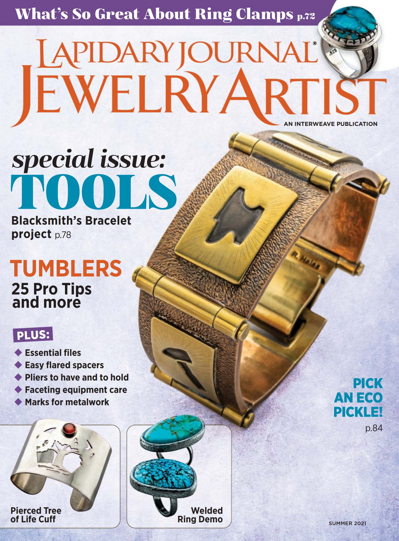 《Lapidary Journal Jewelry Artist》美国版2021年夏季号专业杂志